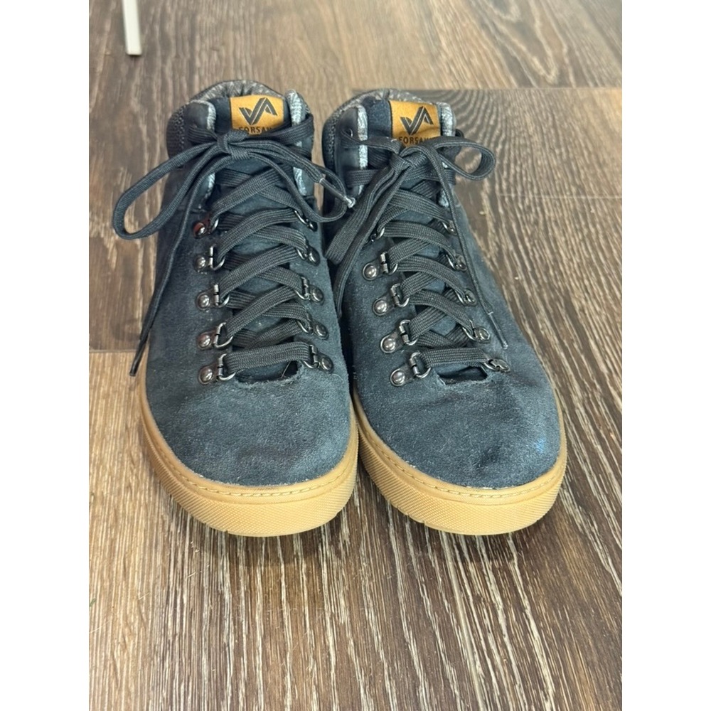 Forsake Lucie Mid Black Suede Waterproof Hiking Sneaker Boots Women 8.5 Gorpcore